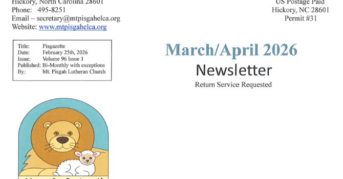 March/April Newsletter image
