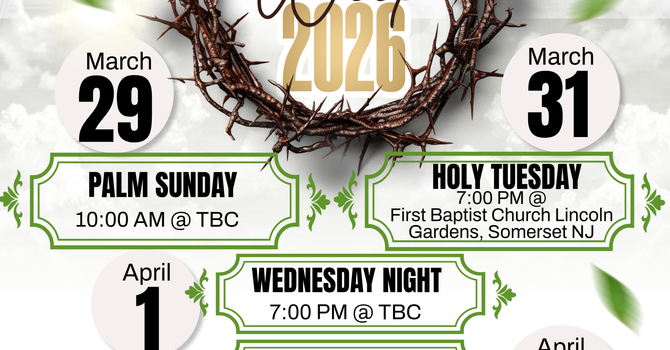 Holy Week Activities