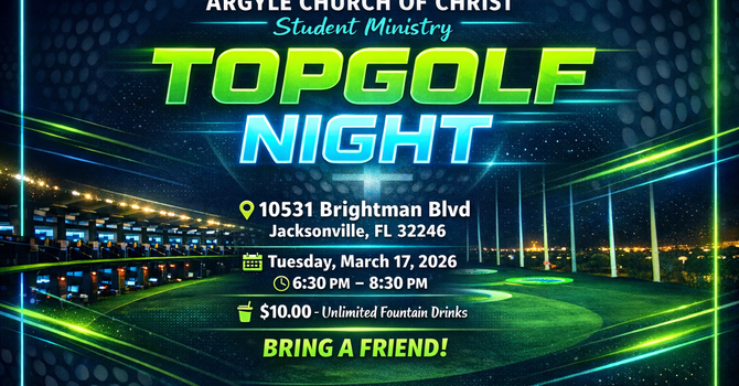 Student Ministry TopGolf night