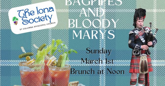 Bagpipes & Bloody Mary's at St. Columba image