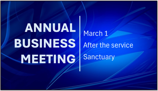 Annual Business Meeting