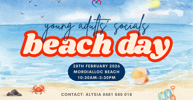 YOUNG ADULTS SOCIAL - BEACH DAY   image