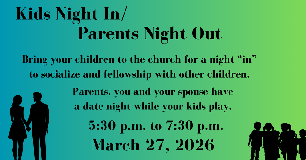Kids Night In/Parents Night Out