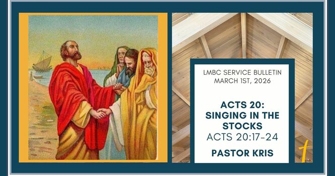 Bulletin for Sunday, March 1st, 2026