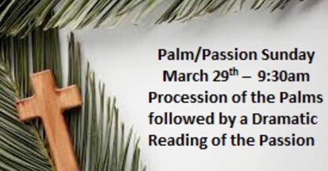 Palm/Passion  Sunday March 29, 2026
