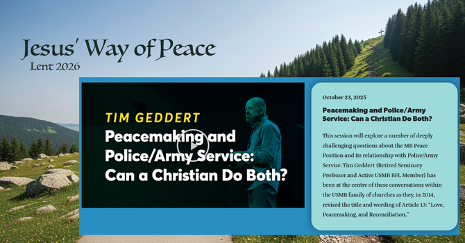 Peacemaking in Police/Army Service?