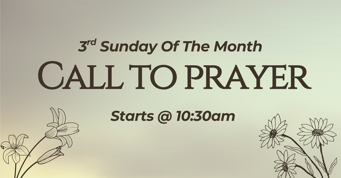 Sunday Call to Prayer