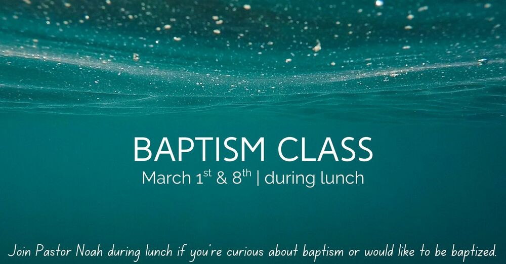 Baptism Class