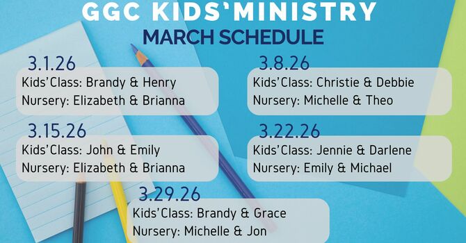 Children's Ministry Volunteer Rotation image