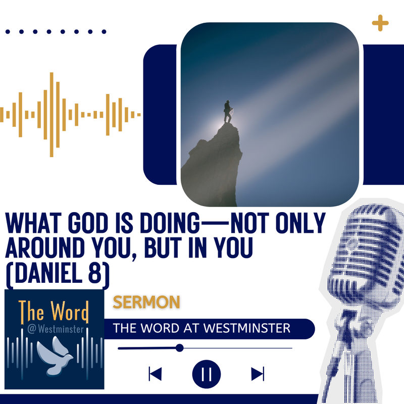 What God is doing—not only around you, but in you