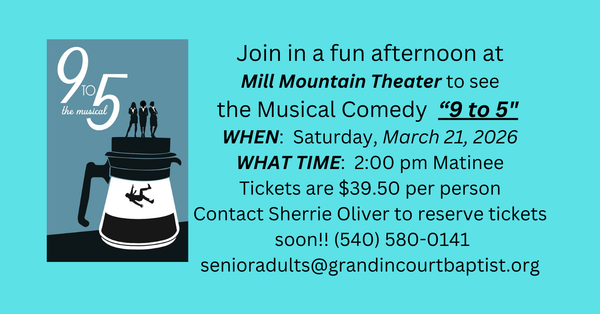 Join the OWLS at  Mill Mountain Theater