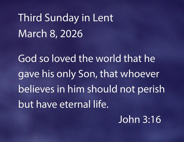 Third Sunday in Lent