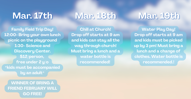 Kids Spring Break Days