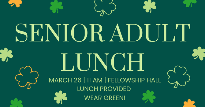 Senior Adult Lunch