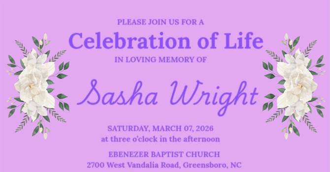 Celebration of Life: Sasha Wright