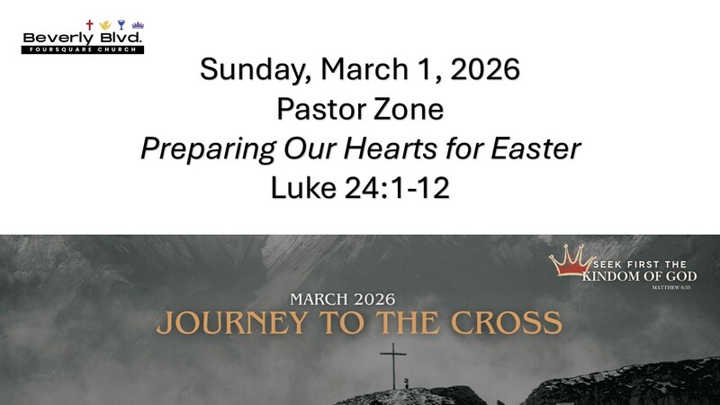 Preparing Our Hearts for Easter