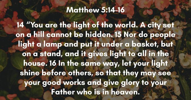 Matthew 5:14-16 image