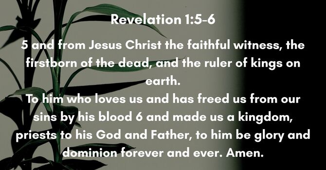 Revelation 1:5-6 image