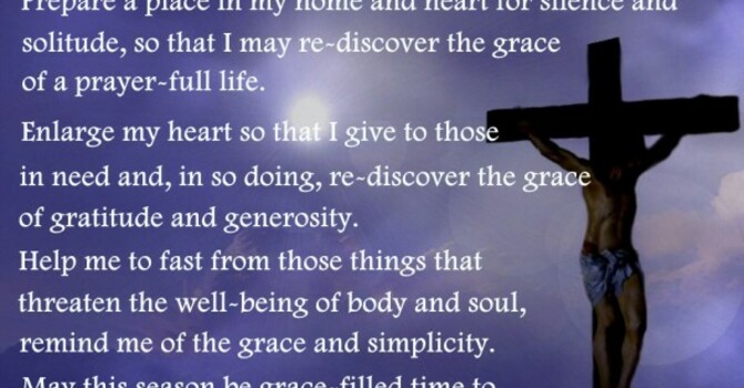 Lenten Prayer image