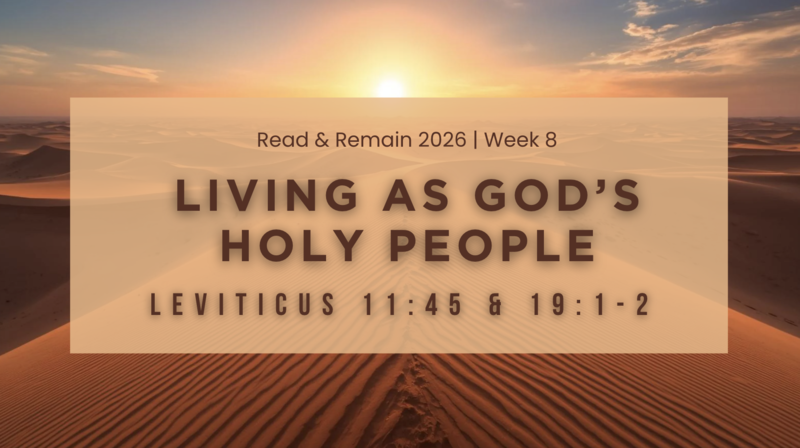 Living as God's Holy People