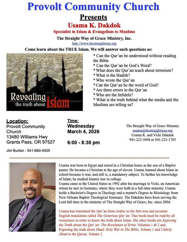 Usama Speaking in Grants Pass, Oregan