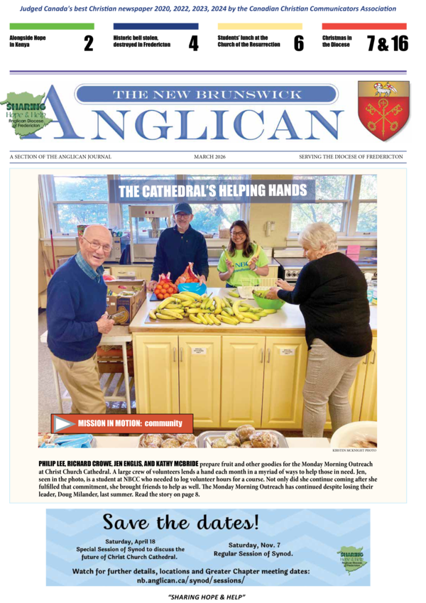 NB Anglican, March 2026 edition