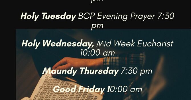 Easter Worship Schedule- 2026