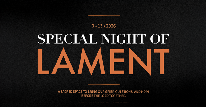 A Special Night of Lament
