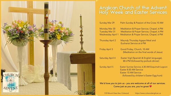 Holy Week & Easter Services