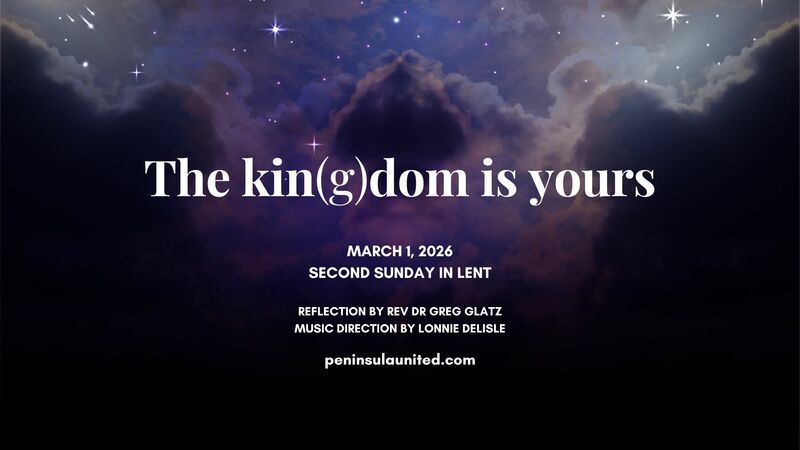 The kin(g)dom is yours Communion Sunday