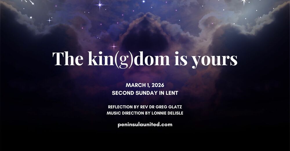 The kin(g)dom is yours Communion Sunday