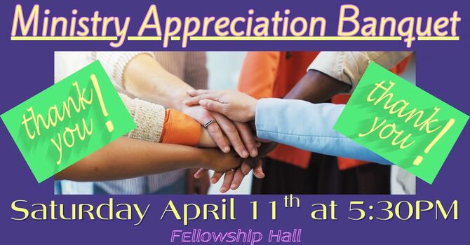 Ministry Appreciation Banquet