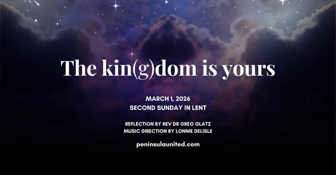 The kin(g)dom is yours Communion Sunday