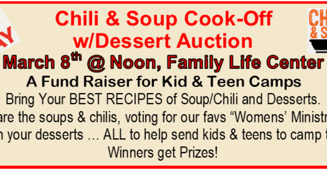 Chili & Soup Cookoff!! image