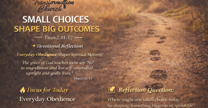 Small Choices Shape Big Outcomes image