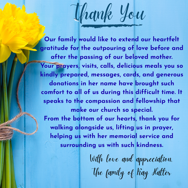 From  The Family Of Kay Hatter