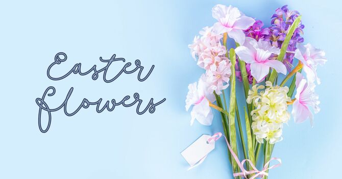 Easter Flowers Order Forms 