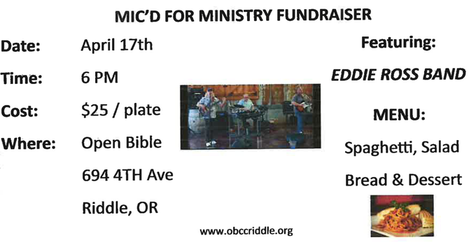 MIC'D for Ministry Fundraiser