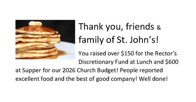 Thanks f or Funds raised at the 2026 Pancake Meals image