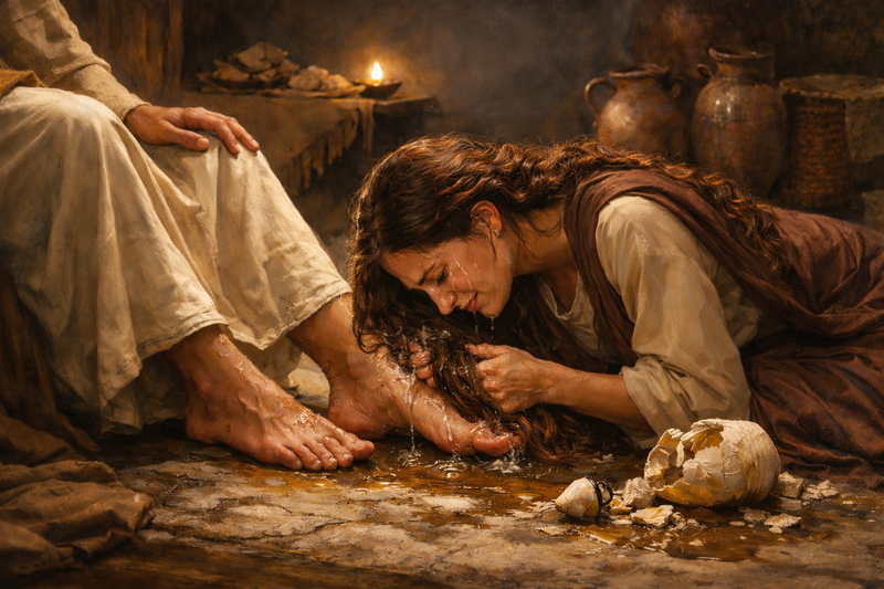 At The Feet of Jesus