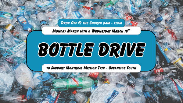 Bottle Drive - Montreal Fundraiser