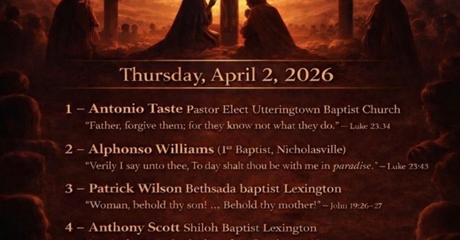 CBDA - 7 last Sayings of Jesus Services