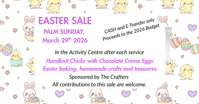 Easter Craft and Bake Sale