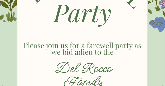 Farewell Party for the Del Roccos