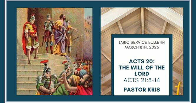 Bulletin for Sunday, March 8th, 2026