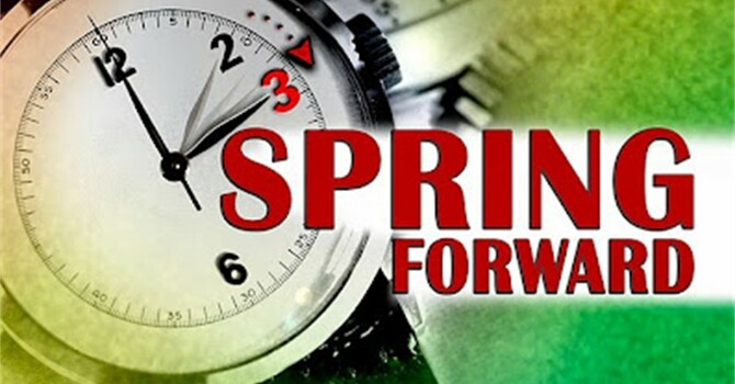 Daylight Savings Time Starts this Weekend