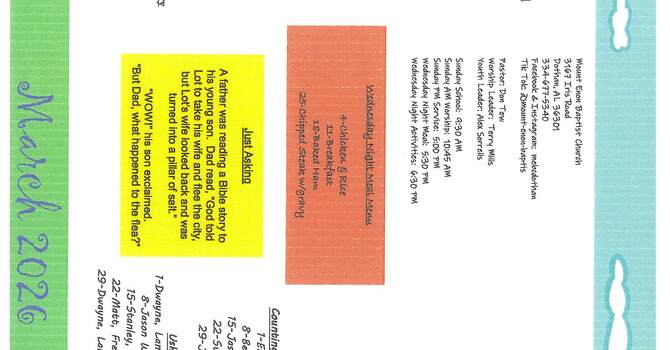 March Calendar image