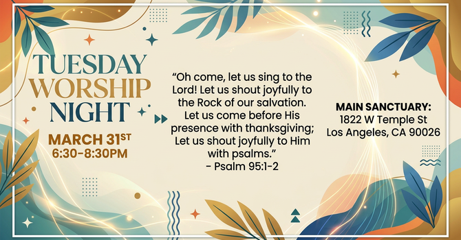 Tuesday Worship Night