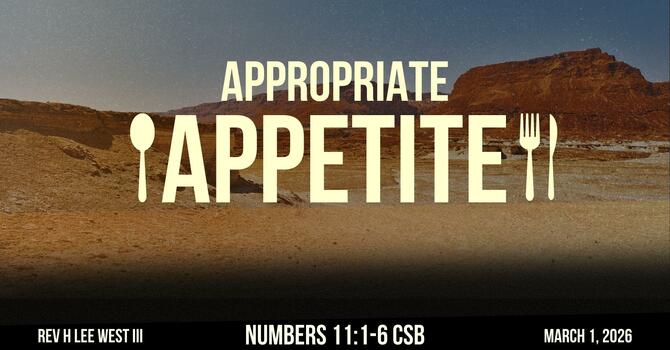 Appropriate Appetite 