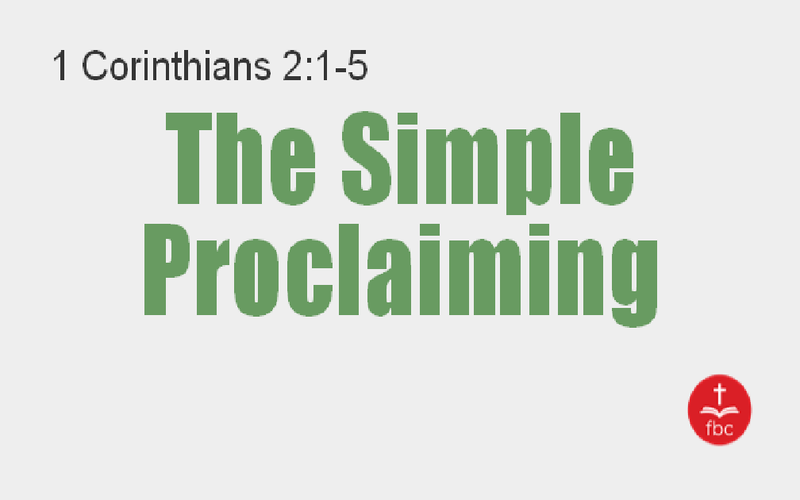 The Simple Proclaiming